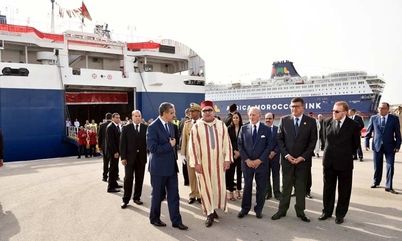 Visite de Sa majesté le Roi Mohammed VI au port Tanger Med
